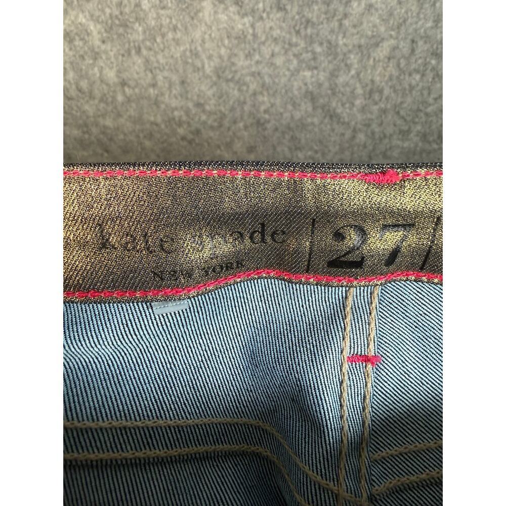 NWOT Kate Spade Broome Street Skinny Jeans Gold Bronze Metallic Size 27 - Picture 4 of 8
